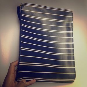 Jcrew leather large clutch